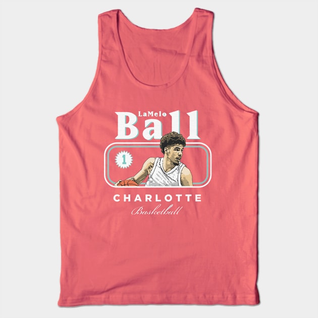 LaMelo Ball Charlotte Cover Tank Top by ClarityMacaws